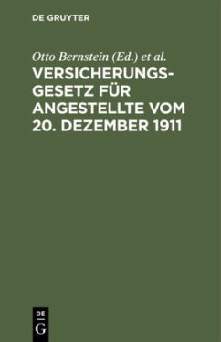 Versicherungsgesetz für Angestellte vom 20. Dezember 1911