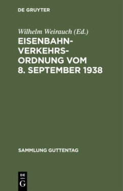 Eisenbahn-Verkehrsordnung vom 8. September 1938
