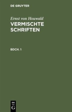 Ernst von Houwald: Vermischte Schriften. Bdch. 1 - Houwald, Ernst von