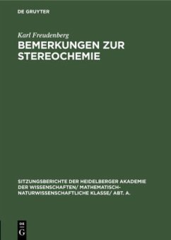 Bemerkungen zur Stereochemie - Freudenberg, Karl