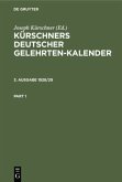 Kürschners Deutscher Gelehrten-Kalender. 3. Ausgabe 1928/29