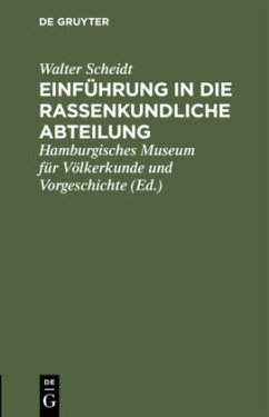 Cover Einführung in die rassenkundliche Abteilung