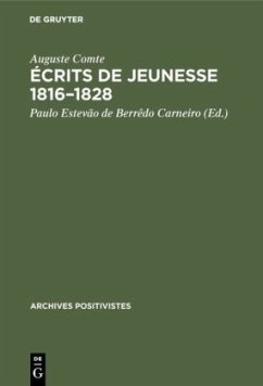 Cover Écrits de jeunesse 1816-1828
