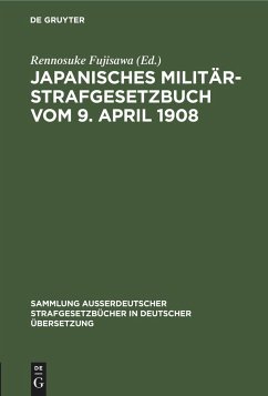 Japanisches Militär-Strafgesetzbuch vom 9. April 1908