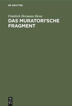 Das Muratori'sche Fragment - Hesse, Friedrich Hermann