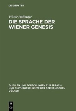 Die Sprache der Wiener Genesis - Dollmayr, Viktor