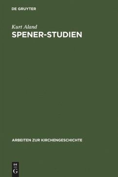 Spener-Studien - Aland, Kurt