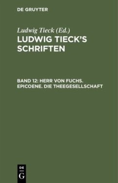 Cover Herr von Fuchs. Epicoene. Die Theegesellschaft