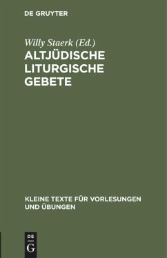 Altjüdische liturgische Gebete