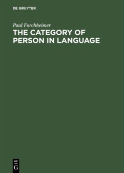 Cover The Category of Person in Language