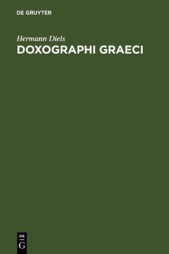 Doxographi Graeci - Diels, Hermann