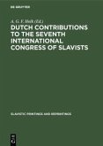 Dutch contributions to the seventh International Congress of Slavists