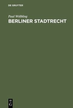 Berliner Stadtrecht - Wölbling, Paul