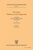 Die Lieder Walthers von der Vogelweide