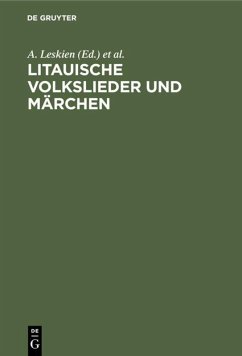 Cover Litauische Volkslieder und Märchen