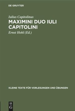 Maximini duo Iuli Capitolini - Capitolinus, Iulius