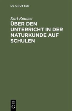 Cover Über den Unterricht in der Naturkunde auf Schulen