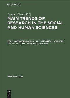 Anthropological and historical sciences. Aesthetics and the sciences of art