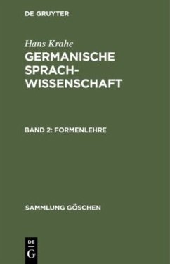 Formenlehre - Krahe, Hans