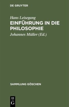 Einführung in die Philosophie - Leisegang, Hans