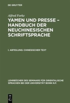 Chinesischer Text - Forke, Alfred