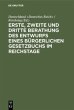 Erste, zweite und dritte Berathung des... - Bild 1