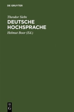 Deutsche Hochsprache - Siebs, Theodor