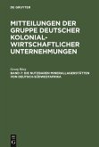 Die nutzbaren Minerallagerstätten von Deutsch-Südwestafrika