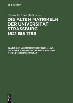 Cover Die allgemeinen Matrikeln und die Matrikeln der Philosophischen und Theologischen Facultät