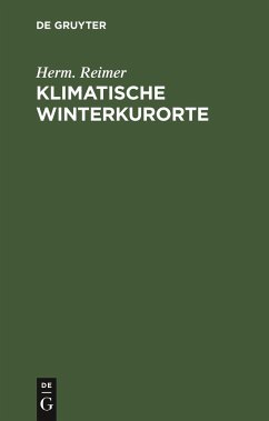 Klimatische Winterkurorte - Reimer, Herm.