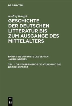 Cover Die stabreimende Dichtung und die gotische Prosa