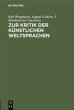 Zur Kritik der künstlichen Weltsprachen - Bild 1