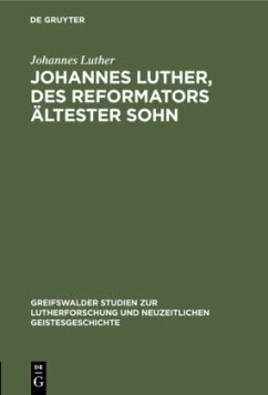 Johannes Luther, des Reformators ältester Sohn - Luther, Johannes