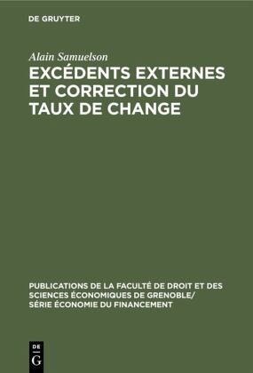 Excédents externes et correction du taux de change Excédents externes et correction du taux de change