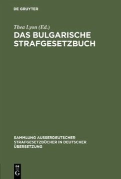 Das bulgarische Strafgesetzbuch