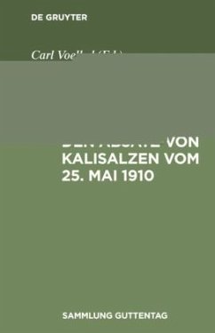 Gesetz über den Absatz von Kalisalzen vom 25. Mai 1910