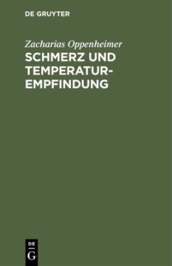 Schmerz und Temperaturempfindung - Oppenheimer, Zacharias