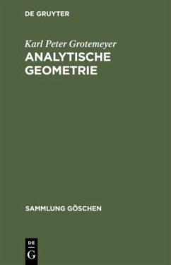 Analytische Geometrie - Grotemeyer, Karl Peter