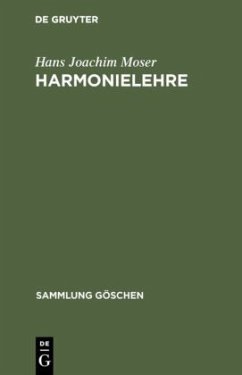 Harmonielehre - Moser, Hans Joachim