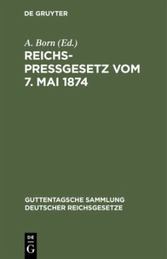 Reichspreßgesetz vom 7. Mai 1874