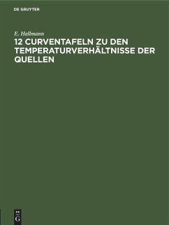 12 Curventafeln zu den Temperaturverhältnisse der Quellen - Hallmann, E.