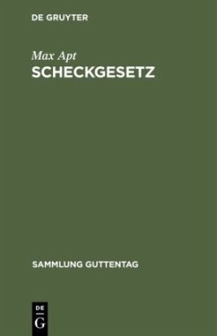 Scheckgesetz - Apt, Max