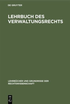 Lehrbuch des Verwaltungsrechts