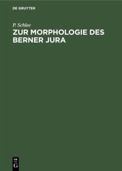 Zur Morphologie des Berner Jura - Schlee, P.