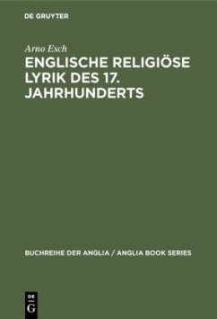 Cover Englische religiöse Lyrik des 17. Jahrhunderts