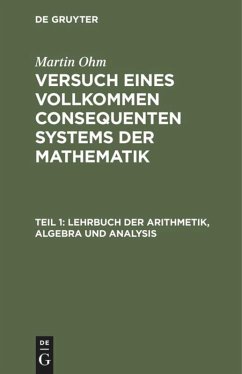 Lehrbuch der Arithmetik, Algebra und Analysis - Ohm, Martin