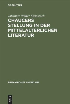 Chaucers Stellung in der Mittelalterlichen Literatur