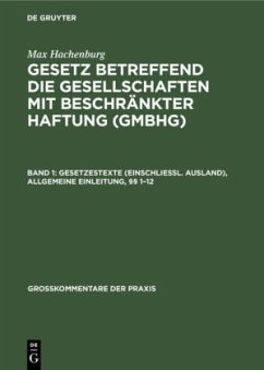 Gesetzestexte (einschließl. Ausland), Allgemeine Einleitung, §§ 1¿12 - Hachenburg, Max
