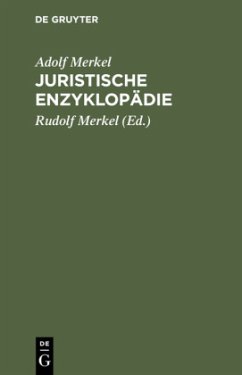 Juristische Enzyklopädie - Merkel, Adolf