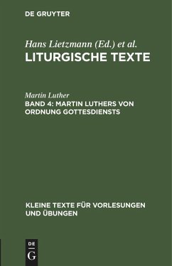 Martin Luthers Von Ordnung Gottesdiensts - Luther, Martin